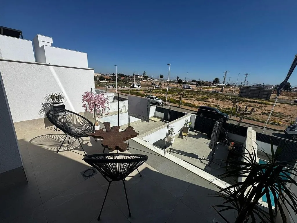 Terrace - Duplex with Pool and Terrace in San Pedro del Pinatar