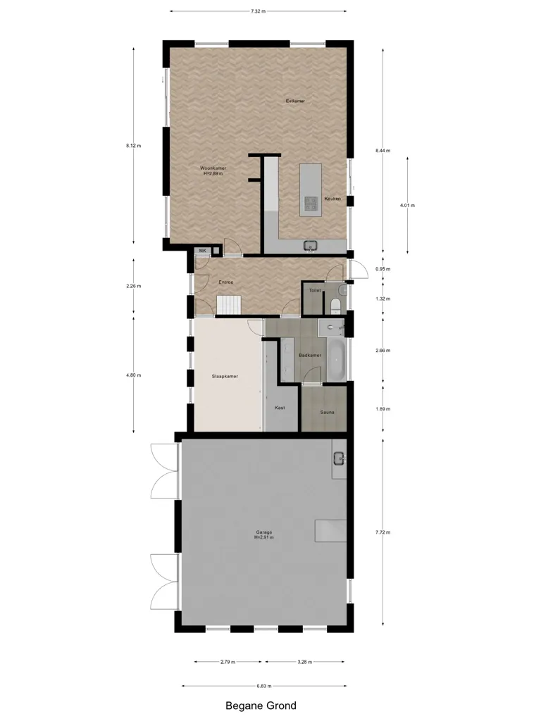 Planimetria - Spacious Detached House with Balcony in Nieuwdorp