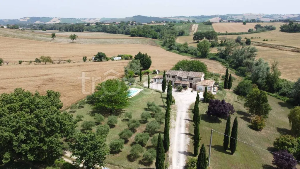 Vista aerea - Rustic Casale with Pool in San Costanzo