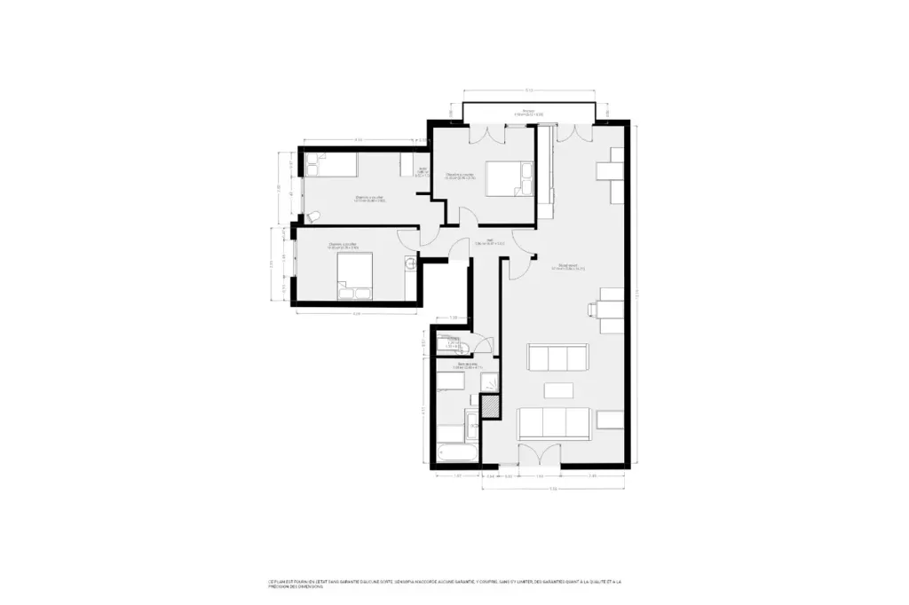Plaan - Charming 1st Floor Apartment with Balcony
