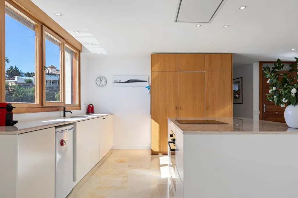 Köök - Penthouse with Sea View in Marbella