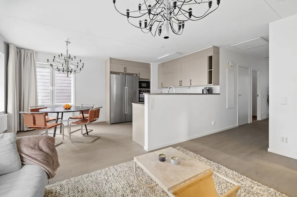 Living Room - Apartment with Balcony in Täby Park