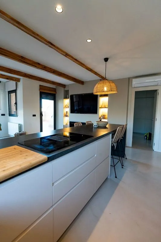 Köök - Duplex with Terrace in Rieral, Lloret de Mar