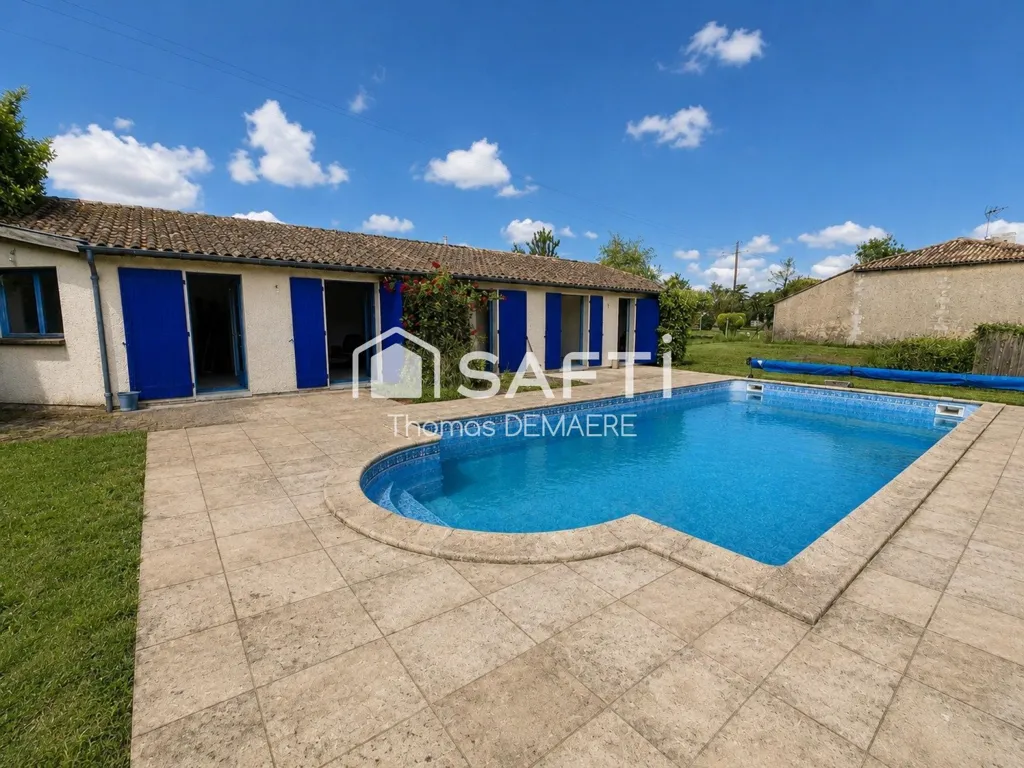 Piscine - Deux maisons avec piscine entre Montendre et Jonzac