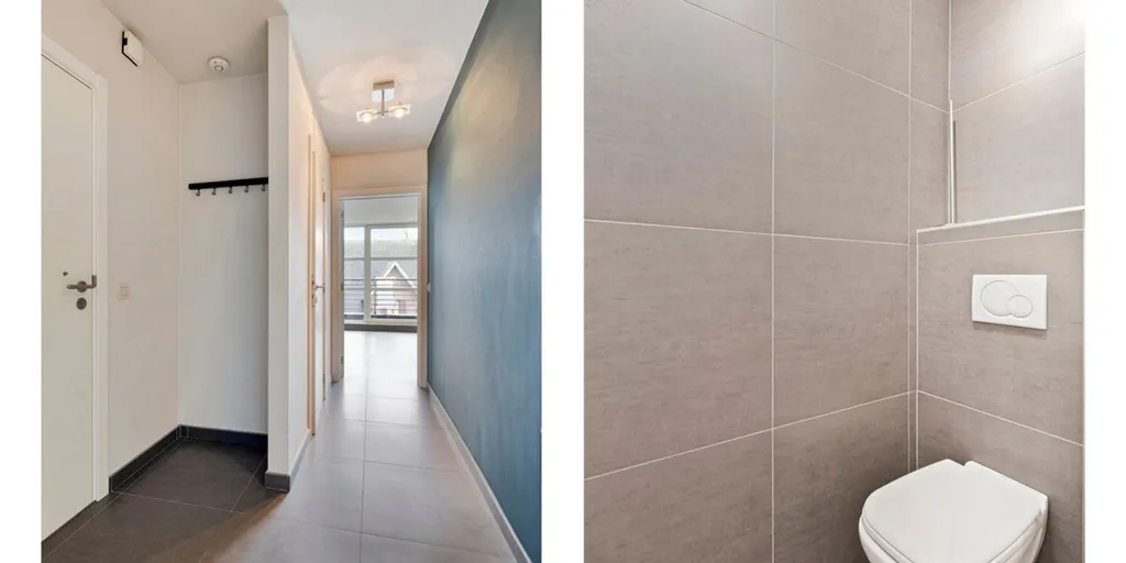 Salles de bain - Appartement Énergétique avec Terrasse à Erembodegem