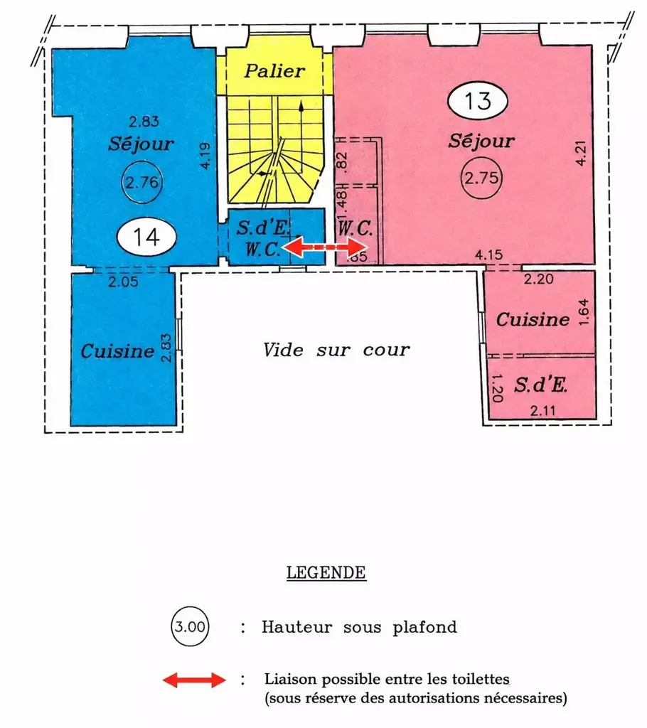 Plan - Studio Charmant à Saint-Germain-des-Prés, Paris 6