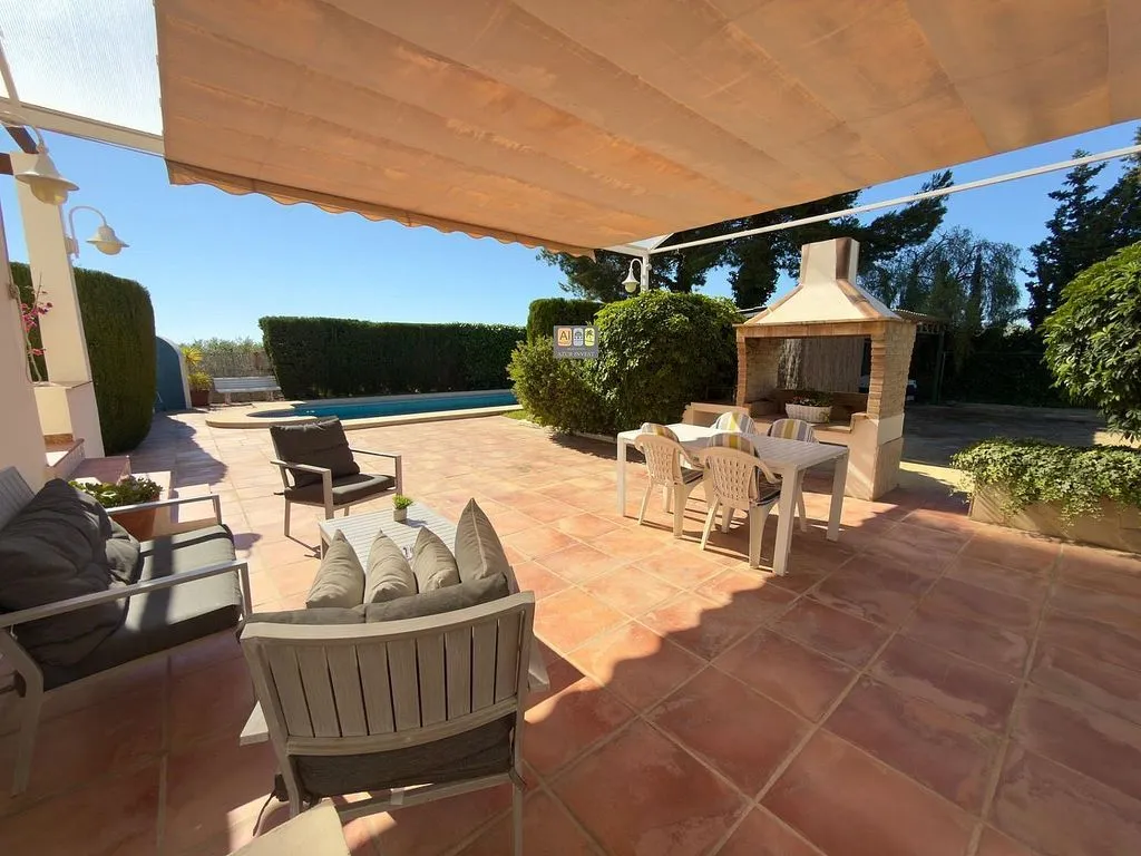 Terrasse - Chalet with Sea Views and Pool in Planet
