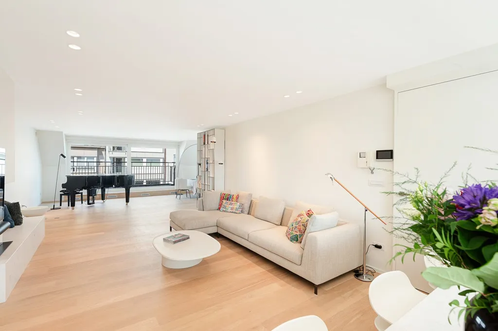 Séjour - Penthouse Ensoleillé avec Terrasses à Knokke