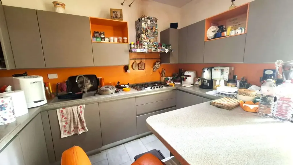 Kitchen - Villa Portion with Pool in Spoleto