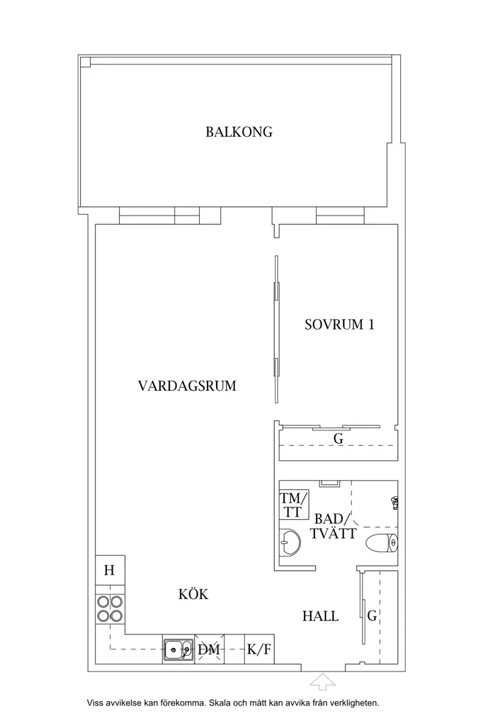 Plan - Modern Flat with Panoramic View in Ulricehamn