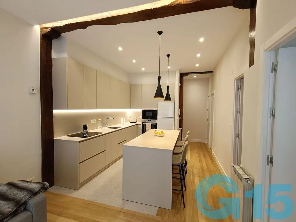 Cucina - Apartment with Balcony in Central San Sebastián