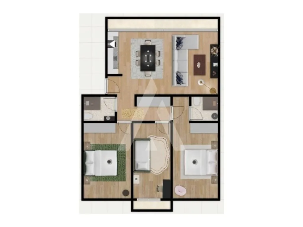 Plan - Luxury Apartment with Balcony in Lisbon