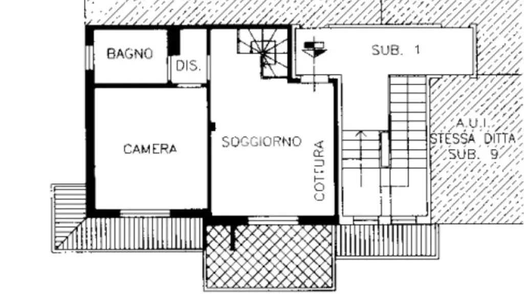 Planimetria - Trilocale with Balcony in Lainate
