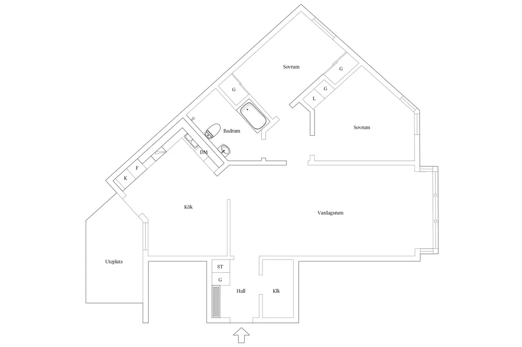 Plaan - Terraced Flat with Garden in Kålgården