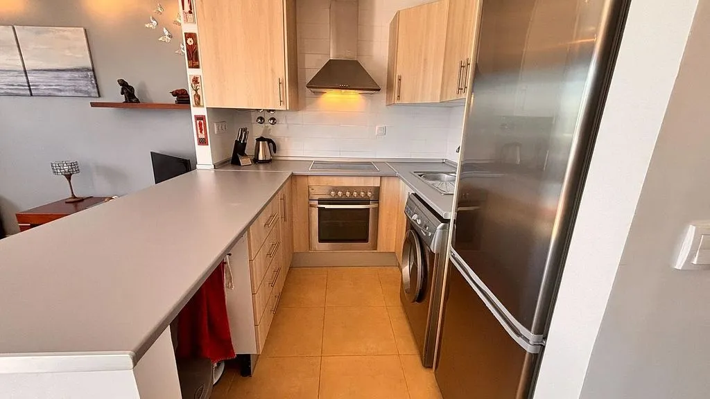 Köök - T2 Apartment with Pool in Alhama de Murcia
