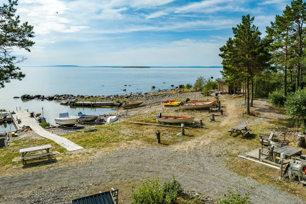 Õhuvaade - Timmerhus with Pool in Åstön