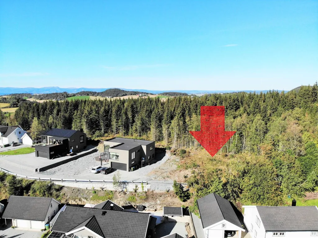 Vista aerea - Building Plot with Sea View in Skatval