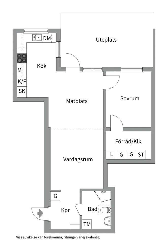 Plaan - Apartment with Garden in Järfälla