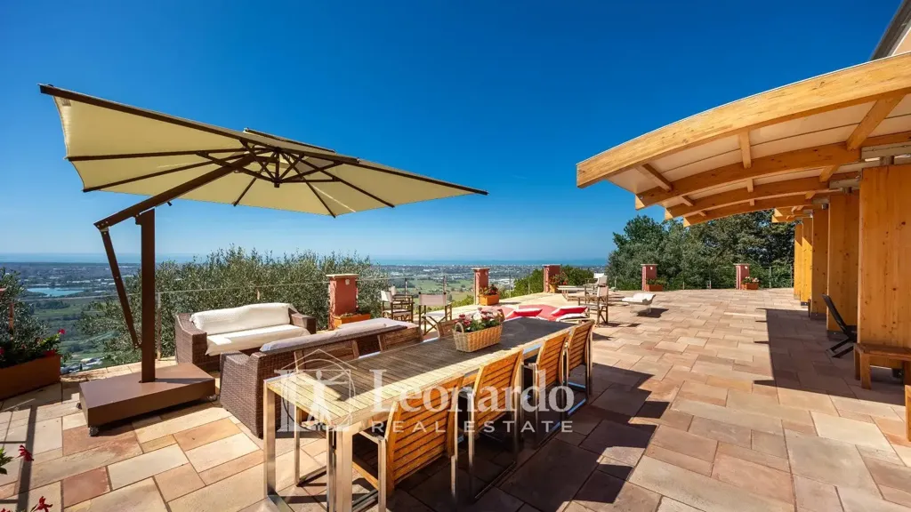 Terrasse - Villa with Sea View in Massarosa
