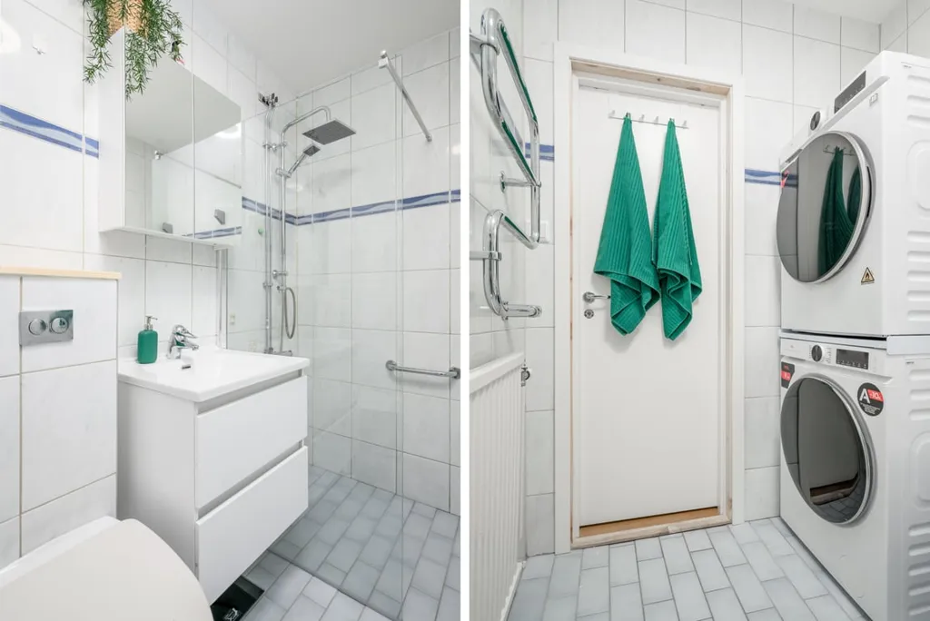 Salles de bain - Modernised Flat with Glass Balcony in Sundsvall
