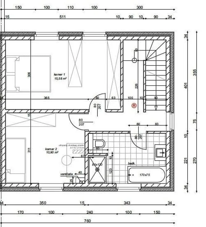 Planimetria - Customisable New House in Houthulst