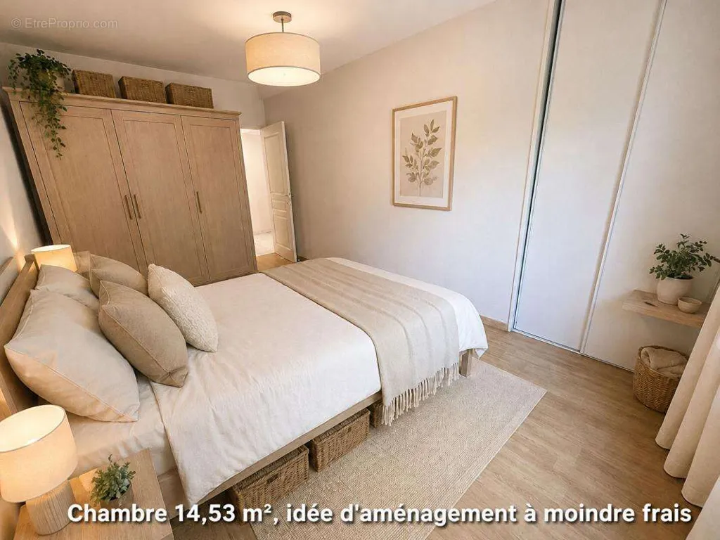 Chambres - Appartement avec Balcon et Garage à ANSE