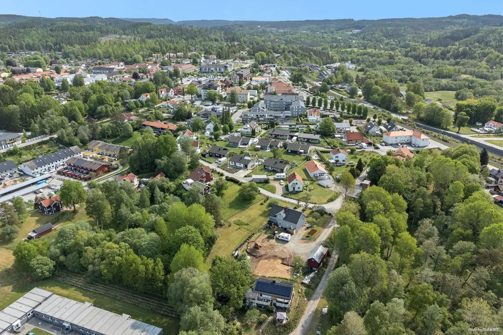 Õhuvaade - Central Plot for Villa in Bollebygd