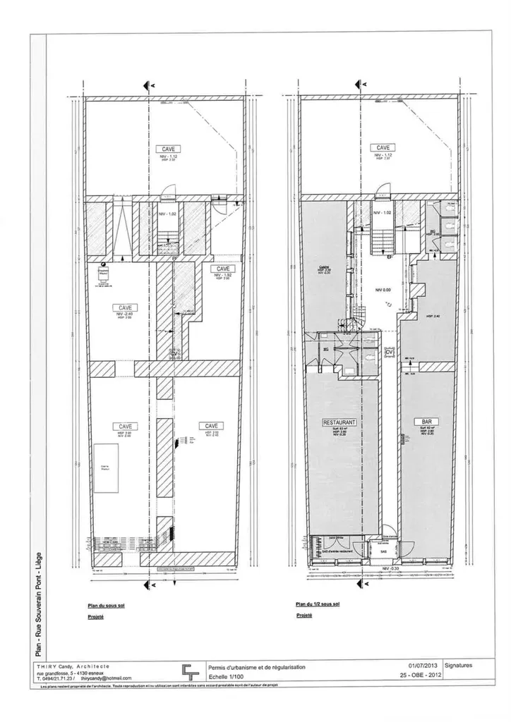 Plan - Immeuble de Rapport en Centre-ville de Liège