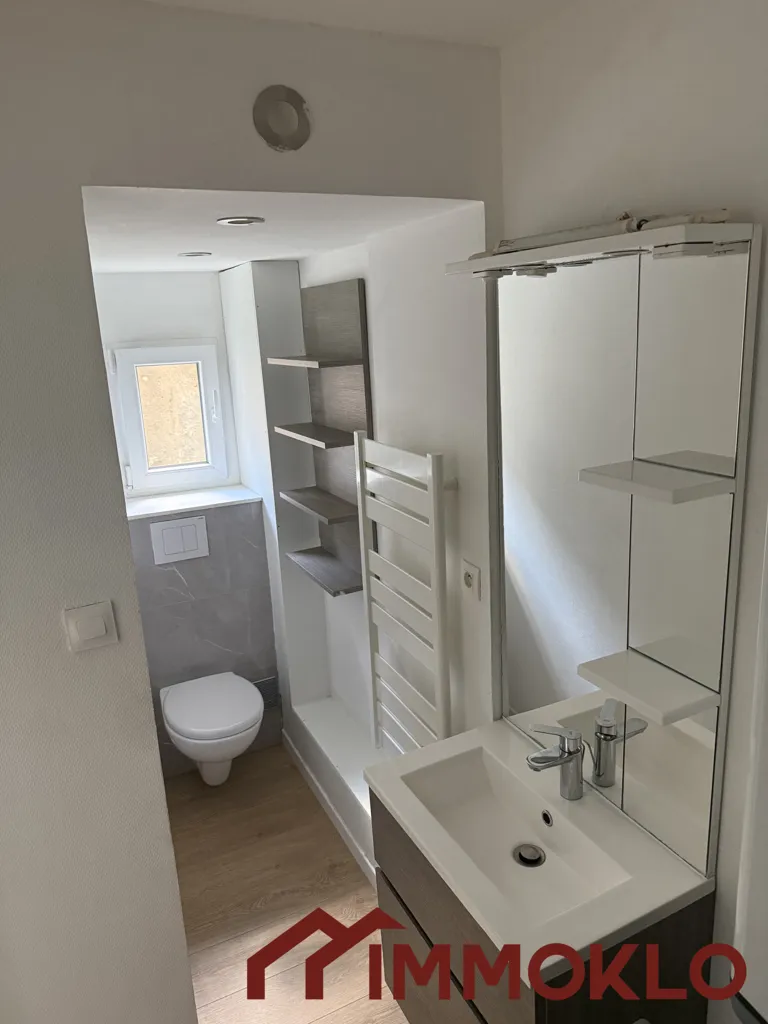 Bathrooms - Furnished Flat with Balcony in Rue de Bonsecours
