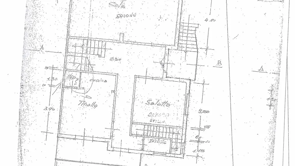 Plan - Corner Villetta with Garden in Empoli