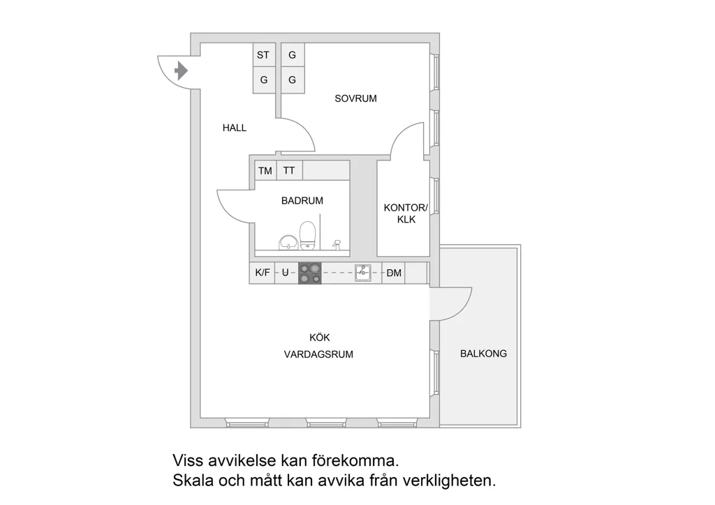 Plaan - Apartment with Garden View in Rissne