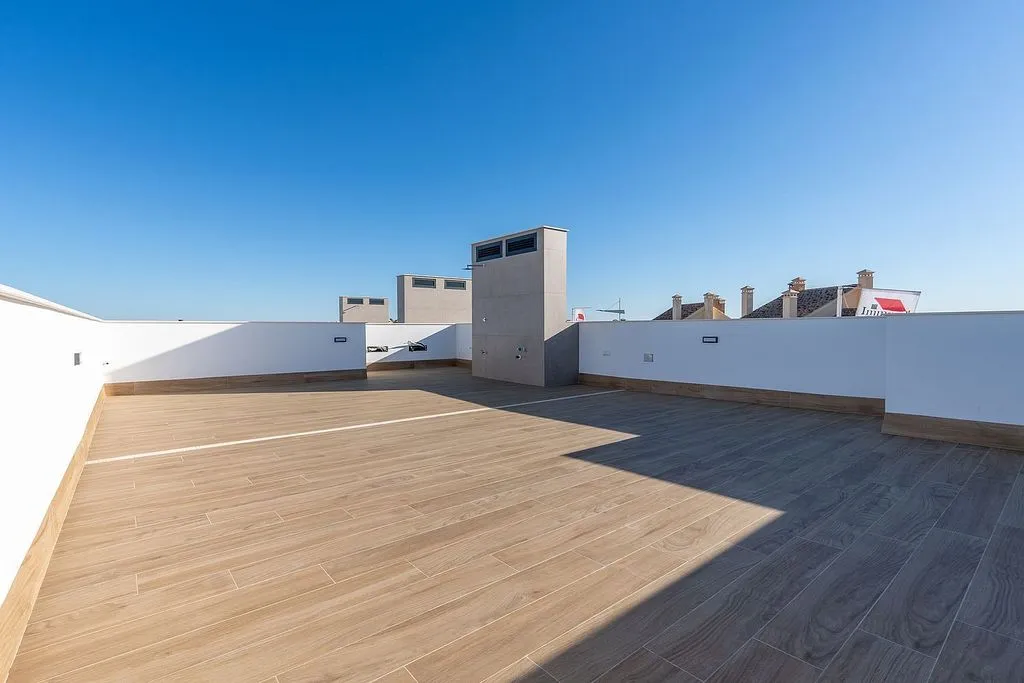 Terrass - Modern Mediterranean Chalet with Golf Course View in Algorfa