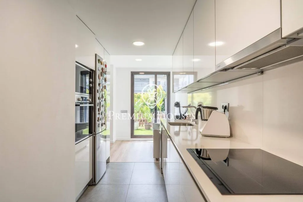 Köök - Corner Flat with Pool in Sitges
