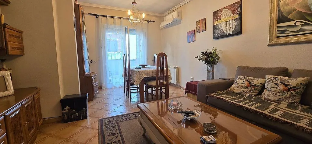 Living Room - Apartment with Pool and Terrace in Mijares