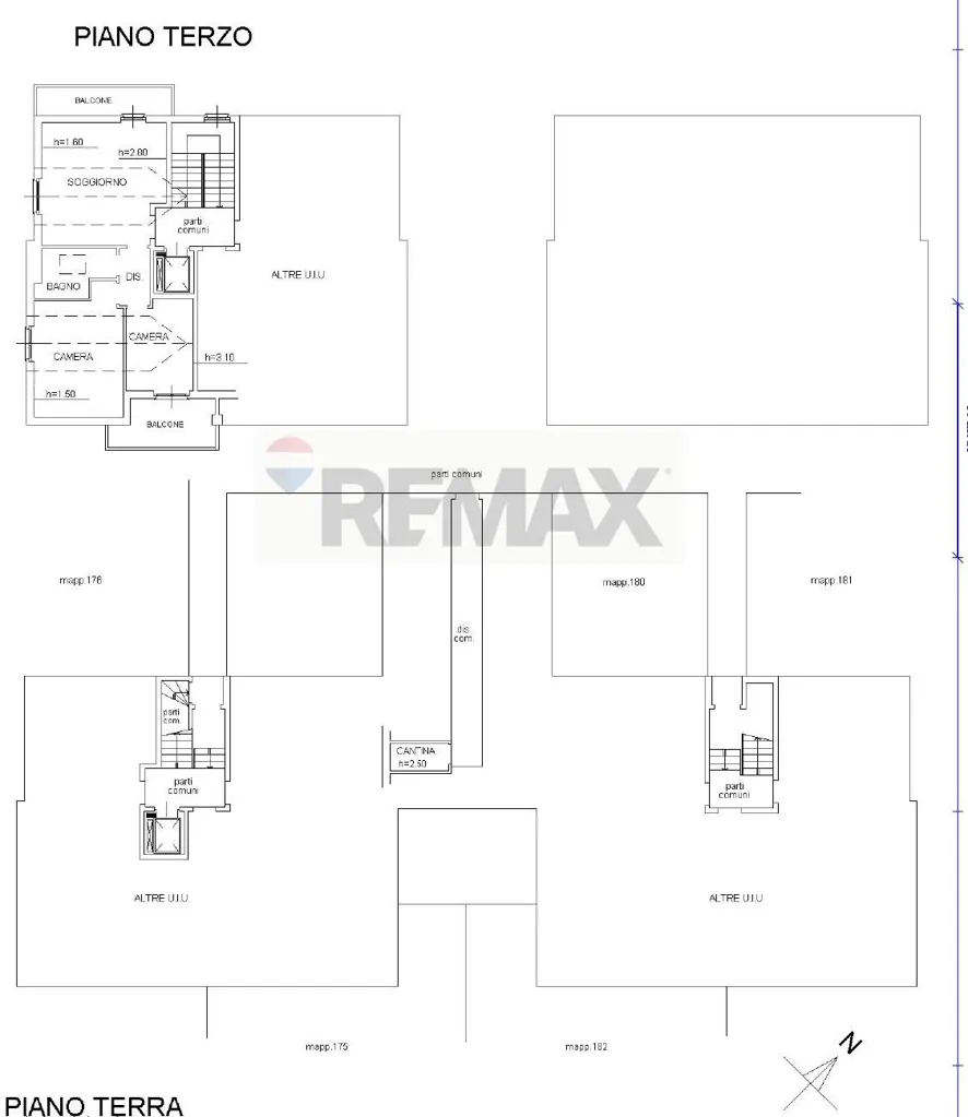 Plaan - Triplex with Balcony in Carpiano