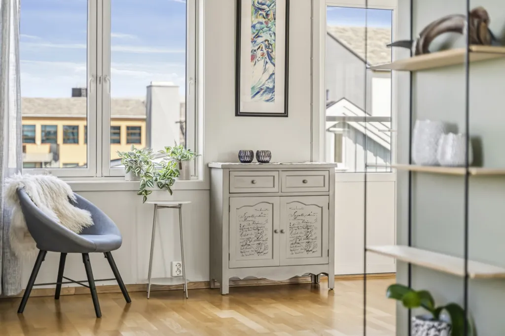 Séjour - 3-Bedroom Apartment with Balconies in Bodø