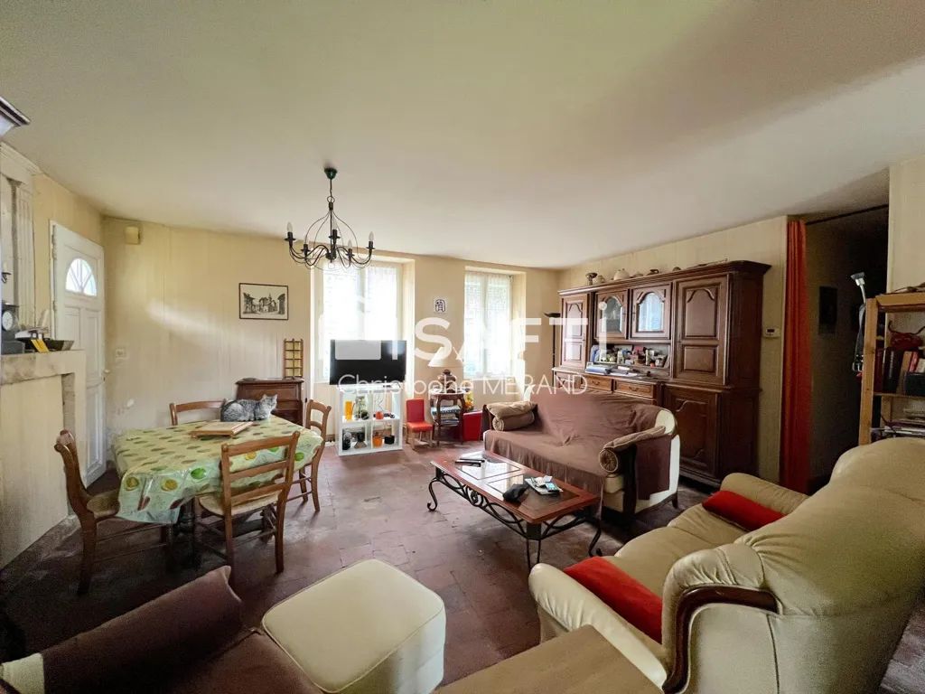 Living Room - Three-Bedroom House with Garden in Buxeuil
