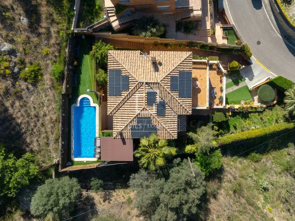 Vue aérienne - Detached House with Pool in Vilassar de Dalt