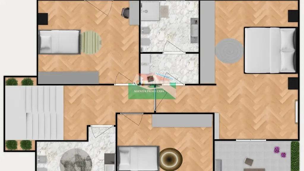 Plan - Villa with Private Garden in Ravenna