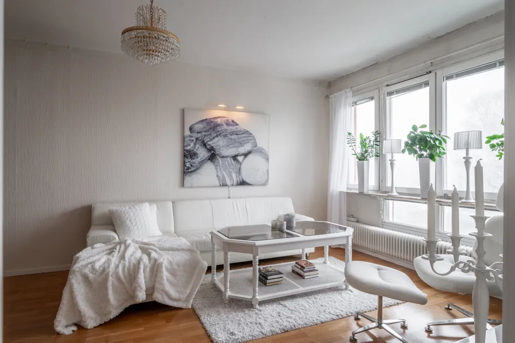 Living Room - Apartment with Balcony in Gothenburg