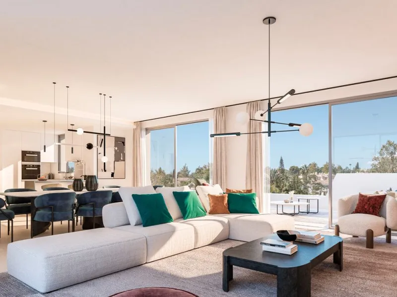 Séjour - Modern Apartments with Golf Access in Marbella