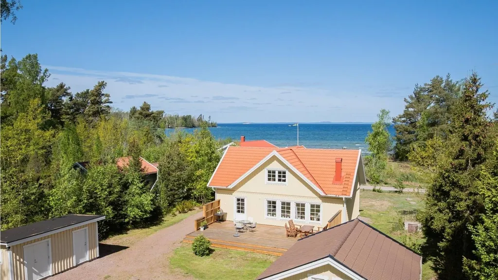 Vue aérienne - Architectural Villa with Lake View in Järnevid