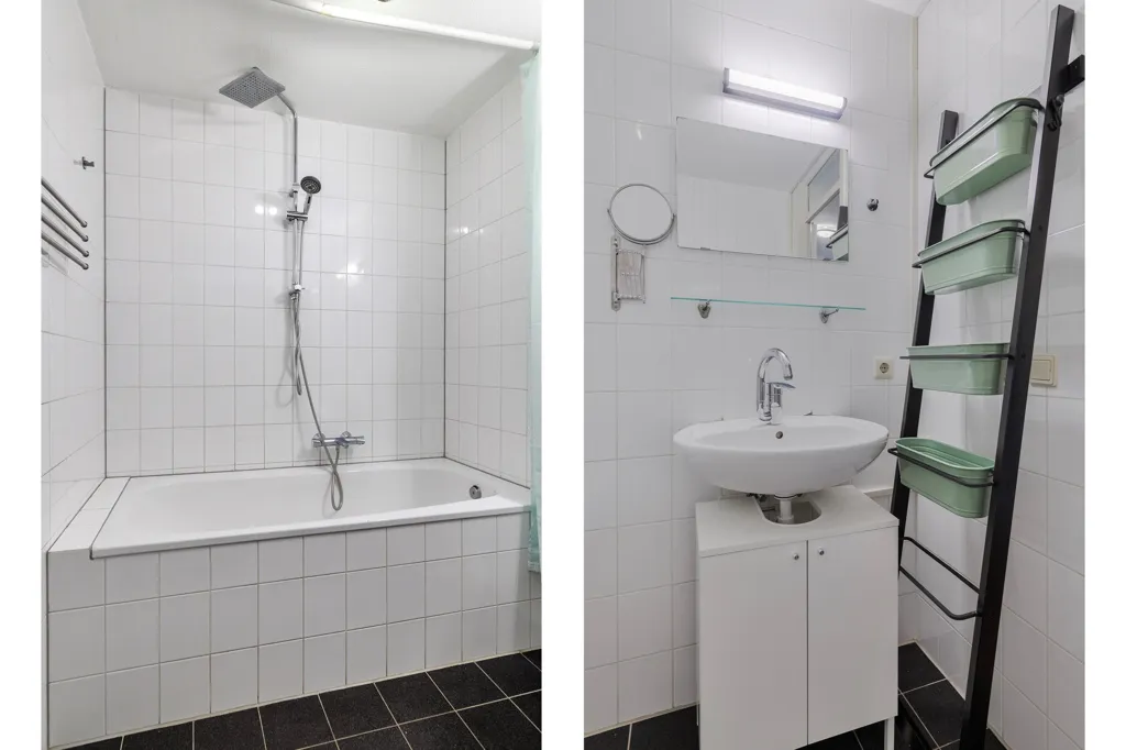 Salles de bain - 2-Bedroom Apartment with Balcony in Rotterdam