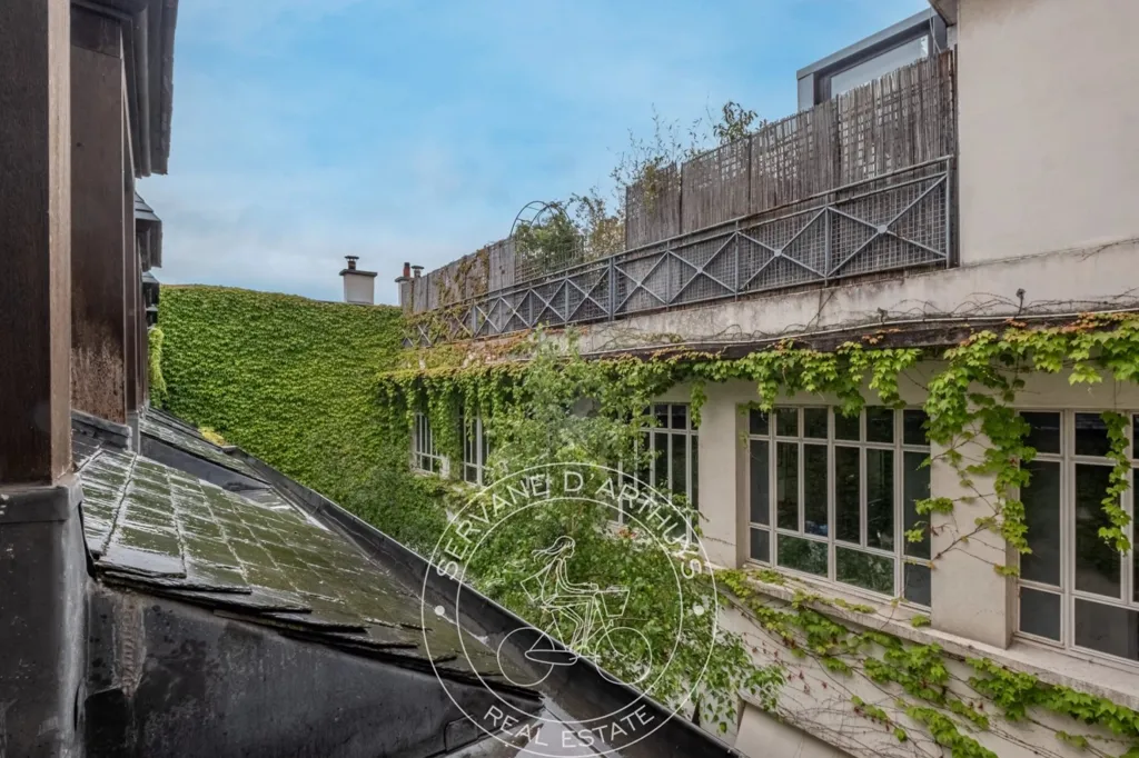 Jardin - Triplex Charmant dans Hôtel Particulier à Paris 3 - Archives
