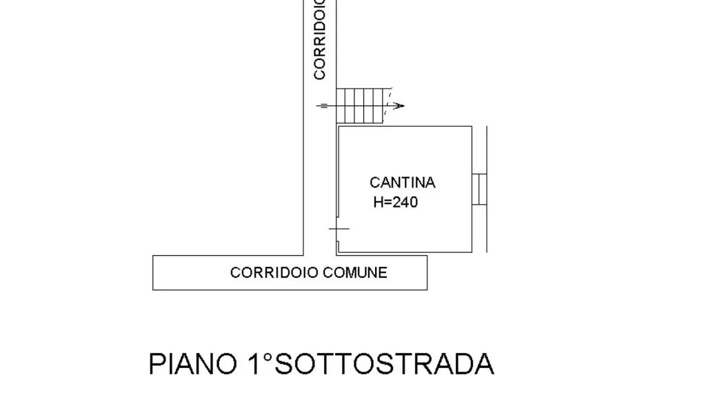 Floor Plan - Semi-Finished Apartment with Terrace in Fabriano