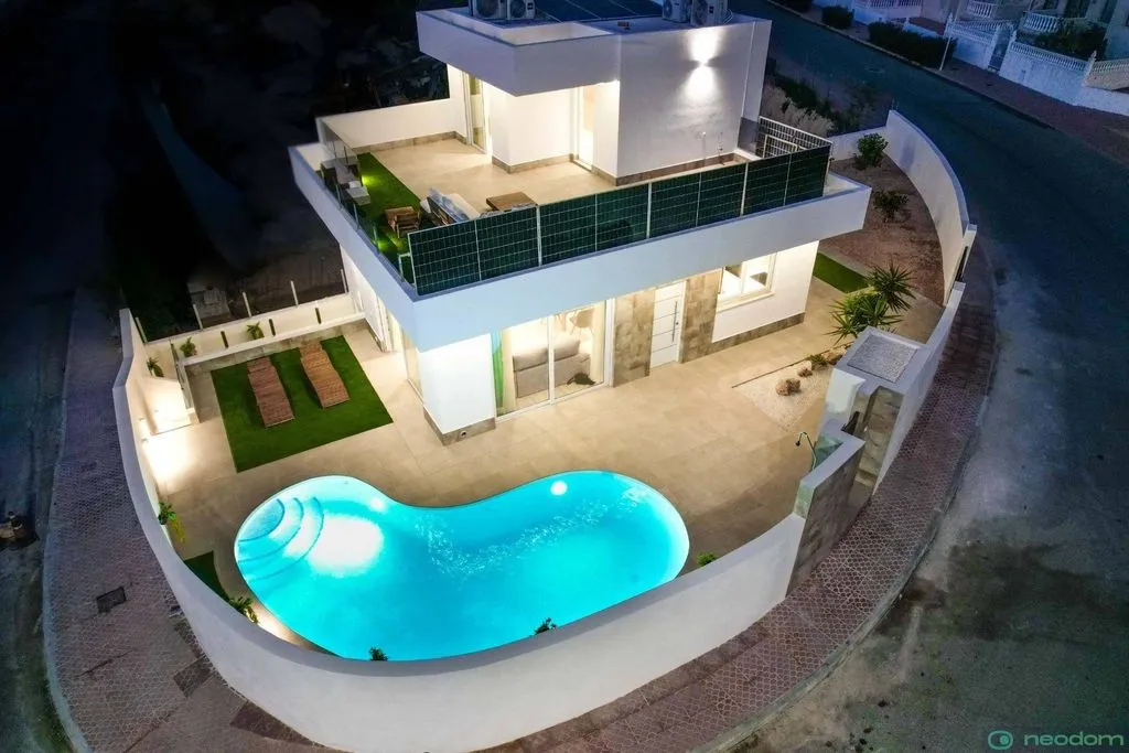 Aerial - Luxury Villa with Golf Views in Alicante