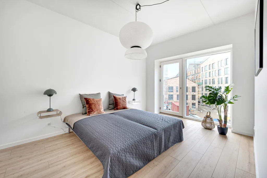 Bedrooms - 3-Bedroom Flat in Aarhus North
