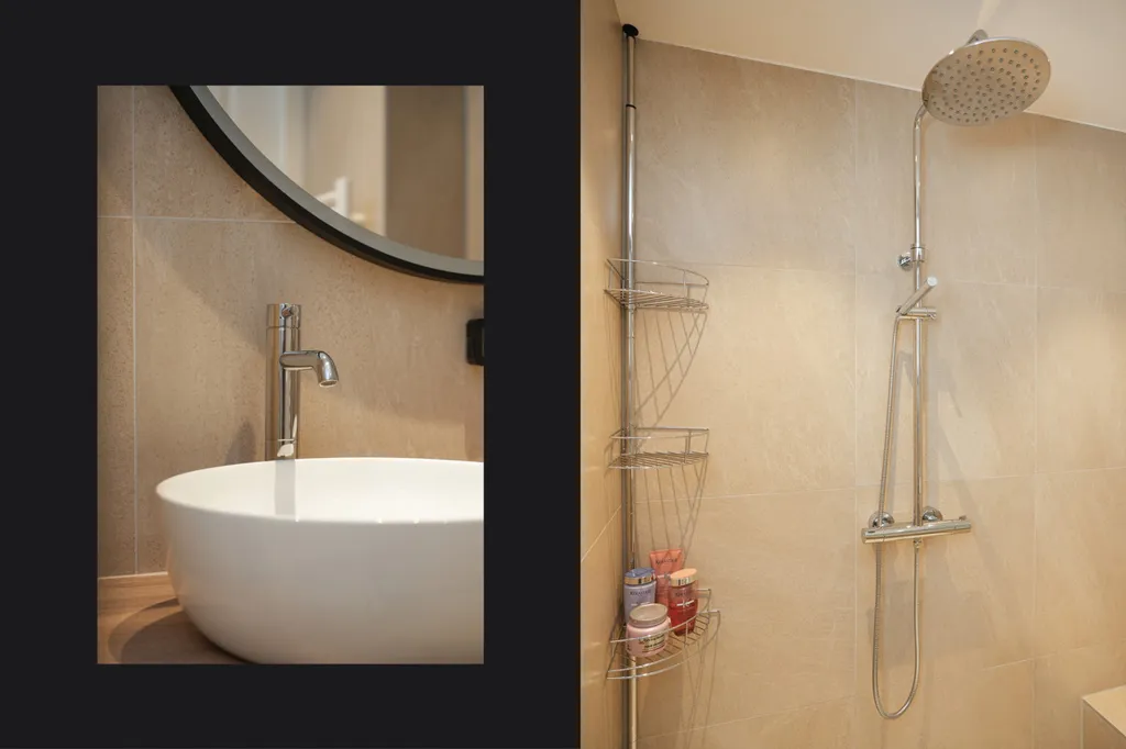 Salles de bain - Apartment with Balcony under Utrecht Dom