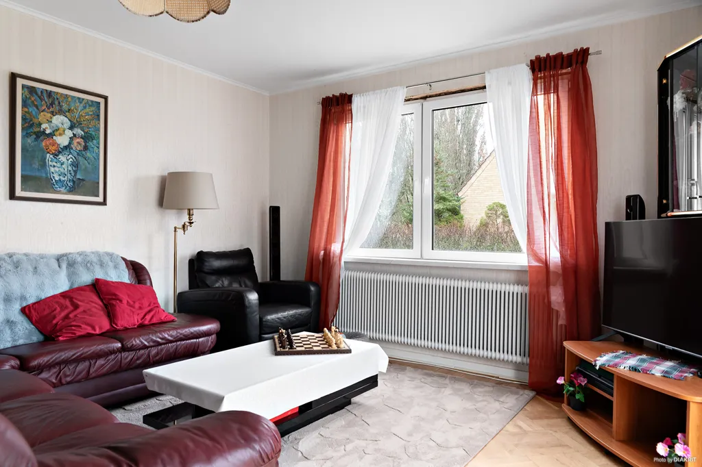 Séjour - 1.5-Storey Villa with Central Location in Unnaryd