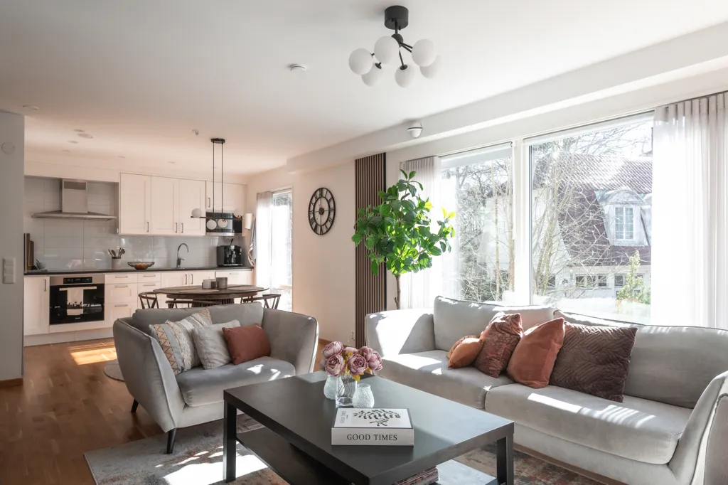 Living Room - Luxury Penthouse with Jacuzzi in Parkstaden